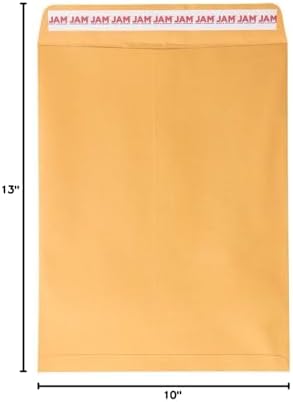 JAM PAPER 10 x 13 Open End Catalog Premium Envelopes with Peel and Seal Closure - Brown Kraft Manila - Bulk 250/Box - Image 6