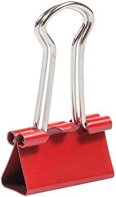 JAM PAPER Colorful Binder Clips - Small - 3/4 Inch (19 mm) - Red Binderclips - 25/Pack - Image 6