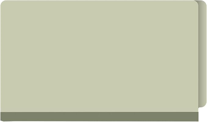 Ecom Folders End Tab Pressboard File Folders | Legal Size 25 Pt Stock with 2" Tyvek Expansion | Full Cut Tabs for Medical Charts, Legal Documents & Office Records | Light Green, Box of 25 - Image 3