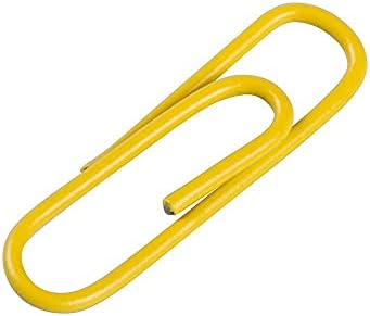 JAM PAPER Colorful Standard Paper Clips - Regular 1 Inch - Yellow Paperclips - 100/Pack - Image 4