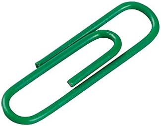 JAM PAPER Colorful Standard Paper Clips - Regular 1 Inch - Green Paperclips - 100/Pack - Image 4
