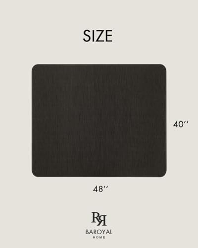 BARoyal Office Chair Mat for Hardwood Floor Under Desk Computer Rolling Chair Mat for Wood/Tile Floor Non-Slip Heavy Duty Desk Rug PVC Plastic Hard Floor Protector 40"x 48" (Espresso) - Image 6