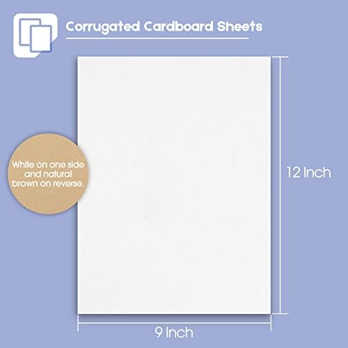 Golden State Art 10 Pack 9x12 Corrugated Cardboard Sheets - Image 3