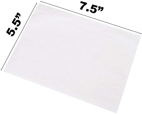 Sales4Less Packing List Envelopes 7.5" X 5.5" Pouches Clear Enclosed Adhesive Bags Pack of 500 - Image 4