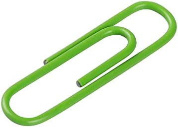 JAM PAPER Colorful Standard Paper Clips - Regular 1 Inch - Lime Green Paperclips - 100/Pack - Image 4