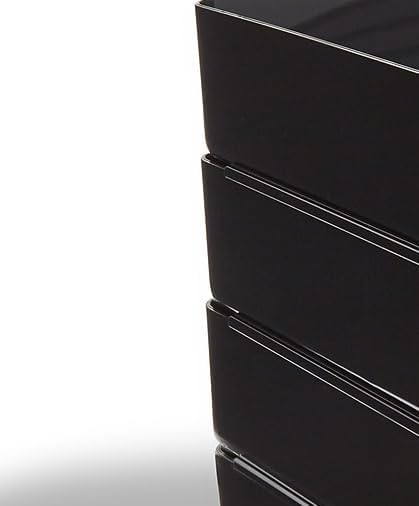 TRU RED Side Load Stackable Plastic Letter Tray, Black, 12 Pack - Image 5