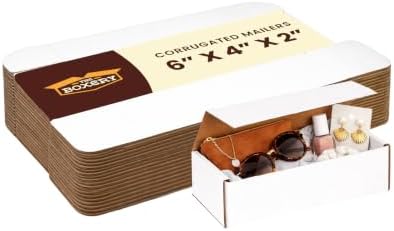 The Boxery Corrugated Mailers White Tuck Shipping Boxes (6x4x2) - Image 4