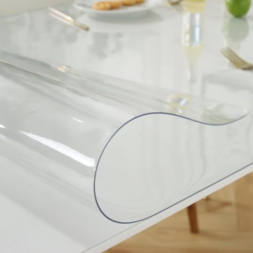 LovePads Clear Table Cover Protector 38 x 72 Inch, 1.5mm Thick Plastic Mat - Image 7