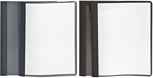 Oxford Clear Front Report Covers, Dark Blue, Letter Size, 25 per Box (55838EE) & Clear Front Report Covers, Black, Letter Size, 25 per Box (55806EE) by Unknown