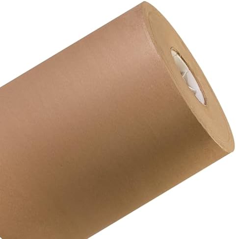 Delta Paper Shipping Paper Roll 12"L, 1-Pack | Large Kraft Paper Roll for Packing, Moving and Storage by BOXUSA