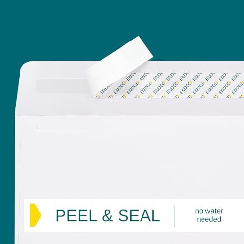 6x9 Booklet Envelopes - 500 pack - Self Seal Mailing Letter Envelopes with Peel & Seal Closure - Open-Side 6x9 Envelopes - 28 lb Paper - Plain Bright White for Business and Personal Use - Image 4
