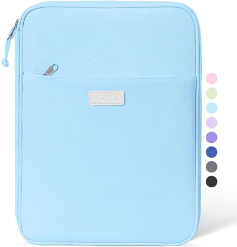 Sooez Zipper Binder Bag, 1 Inch Binders 3 Ring O-Ring, 5-Tab Divider Folder by Sooez