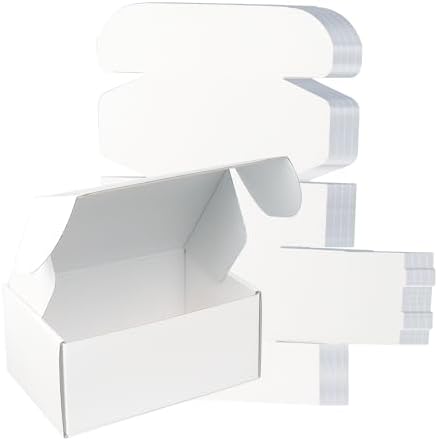 FORBFAN 9x6x4 Shipping Boxes, 30 Pack White Mailer Boxes for Small Business, Medium Corrugated Cardboard Boxes for Mailing & Shipping by FORBFAN-US