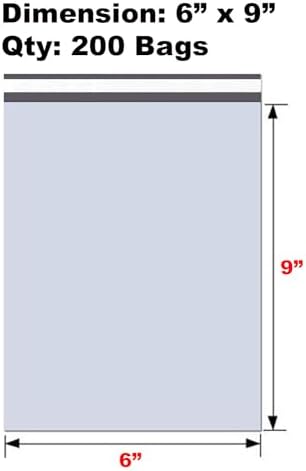 iMBAPrice White Poly Mailers, 6x9 Inch, 200-Pack - Image 2