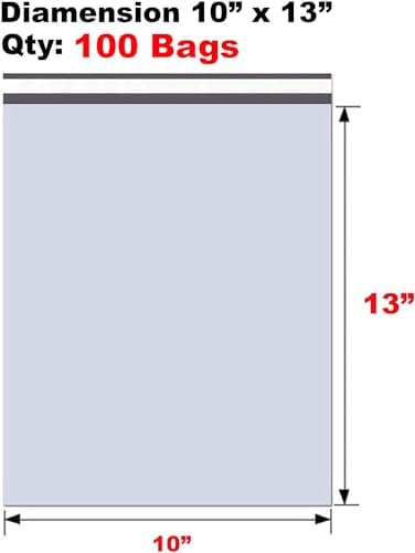 iMBAPrice 100 - 10x13 Premium Matte Finish Self-Sealing Non-Padded White Poly Mailers/Mailing Envelopes/Bags (iMBA-4PM-100) - Image 2