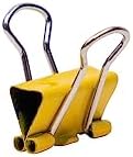 JAM PAPER Colorful Binder Clips - Extra Small - 3/5 Inch (15 mm) - Yellow Binderclips - 30/Pack - Image 3