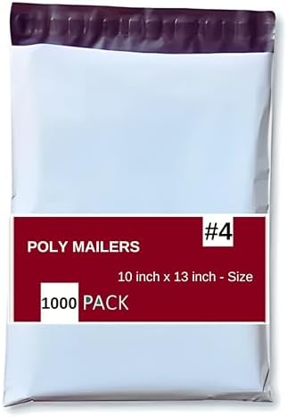 Poly Mailers 10"x13" Inches 1000 Pack Self Self Adhesive Shipping Bags for Clothing Poly Package Bags Lightweight & Waterproof - Image 3