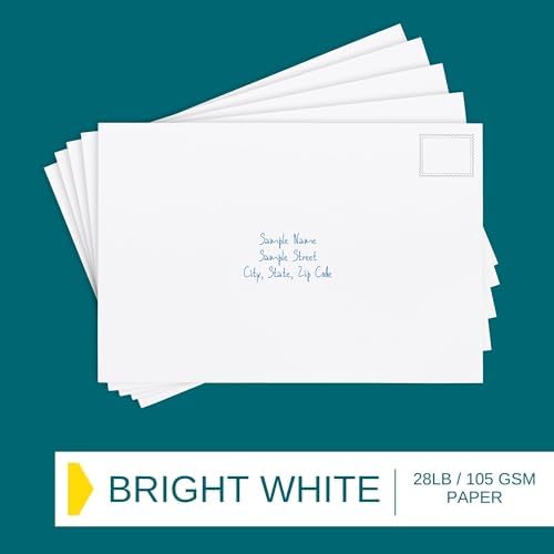 6x9 Booklet Envelopes - 500 pack - Self Seal Mailing Letter Envelopes with Peel & Seal Closure - Open-Side 6x9 Envelopes - 28 lb Paper - Plain Bright White for Business and Personal Use - Image 5
