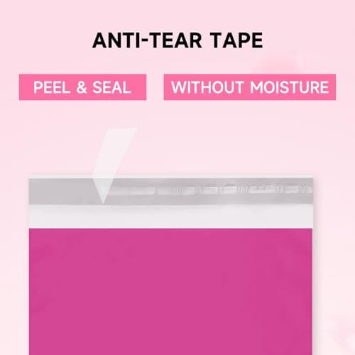 Pink Poly Mailers 19x24, 100 Pack with Strong Self-Adhesive, Ideal for Shipping Clothes, Shoes, Books, Toys, and Small Electronics - Image 4