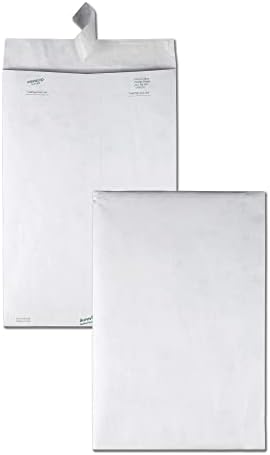 Quality Park QUAR1660 Survivor 10 x 15 Tyvek Catalog Mailer with Self Sealing Closure, 14 lb Puncture, Tear and Moisture Resistant DuPont Tyvek Envelopes, 100 per Box (R1660),White - Image 3