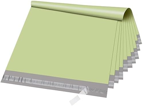 Metronic Poly Mailers 12x15.5 100 Pack Thick Self-Seal Shipping Bags, Green by METRONIC