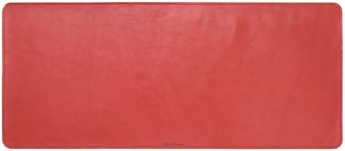 Full Grain Leather Desk Pad, Red, L (27.6 x 11.8 inch) - Image 6