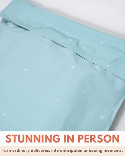 Poly Mailers 10 x 13 Inch - 100 pack Biodegradable Shipping Bags for Clothes - Impack Self-Seal Waterproof Thick Mailing Envelope for Accessories & Clothing - Starry Baby Blue - Image 3