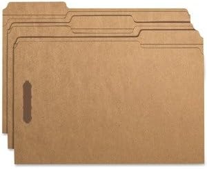 Smead Fastener File Folder, 2 Fasteners, Reinforced 1/3-Cut Tab, Legal Size, Kraft, 50 per Box (19837) - Image 2