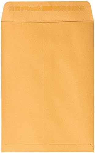 JAM PAPER 7 1/2 x 10 1/2 Open End Catalog Envelopes with Peel and Seal Closure - Brown Kraft Manila - Bulk 500/Carton - Image 3