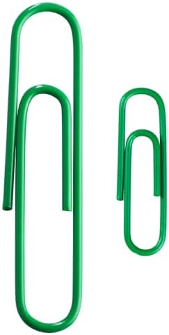 JAM PAPER Combo Pack Colorful Paper Clips - Standard & Jumbo - Green Paperclips - 1 Pack of 100 & 1 Pack of 75 - Image 2