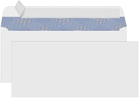 PANDRI 500 Pack #10 Windowless Self-Seal Envelopes, Security Tinted by PANDRI