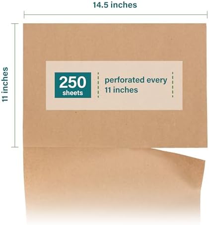 Elementree Brown Packing Paper Sheets for Moving & Shipping - 250 Count (229 Feet) - 14.5" x 11" Sheet Size - Sustainable Void Fill Packaging Made in the USA - Kraft Paper Thickness (00923) - Image 2