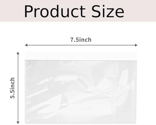 7.5" x 5.5" Shipping Label Sleeves, Label Pouches Self-Adhesive Top Loading Packing List, Clear Shipping Label Envelopes Pouches (500 Packs) - Image 2