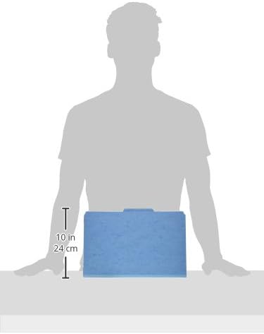 Smead PressGuard® Classification File Folder with SafeSHIELD® Fasteners, 2 Dividers, 2" Expansion, Legal Size, Blue, 10 per Box (19204) - Image 2