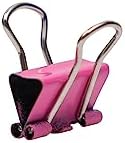 JAM PAPER Colorful Binder Clips - Extra Small - 3/5 Inch (15 mm) - Pink Binderclips - 30/Pack - Image 3