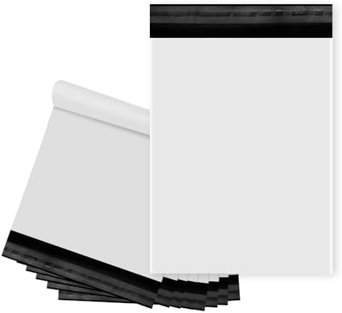 White Poly Mailers 12x15.5 Inch, 200 Pack by Unknown