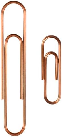 JAM PAPER Combo Pack Colorful Paper Clips - Standard & Jumbo - Rose Gold Paperclips - 1 Pack of 100 & 1 Pack of 75 - Image 2