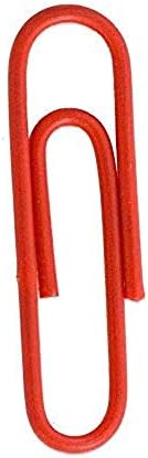JAM PAPER Colorful Standard Paper Clips - Regular 1 Inch - Red Paperclips - 100/Pack - Image 4