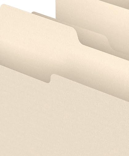 Staples File Folders, Letter Size, 3‑Tab Design, Manila, Durable Paper Stock, 1000/Carton - Image 5