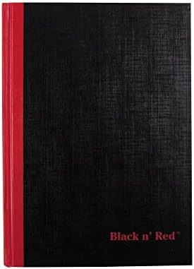 Black n Red - A5 Feint Lined Notebook Pad by BlacknRed