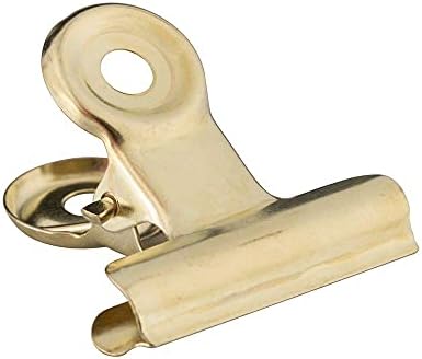 JAM PAPER Metal Bulldog Clips - Medium - 31mm - Gold - 15/Pack - Image 5