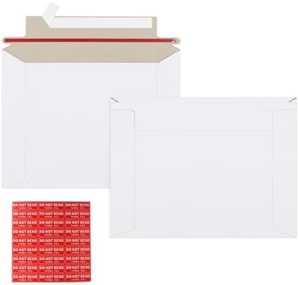 zmybcpack 100 Pack Rigid Mailer 6.5"x4.5", Self Seal Photo Document Mailers by zmybcpack