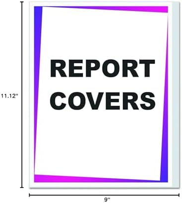 C-Line Clear Report Covers Only, Vinyl, for Use with Slide 'N Grip Binding Bars, 8.5 x 11 Inches, 100 per Box (31357) (Pack of 2) - Image 4