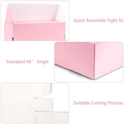 7x5x2 Pink Shipping Boxes Small, 45 Pack Corrugated Cardboard Mailer Boxes for Packaging Small Business Mailing Gift - Image 4