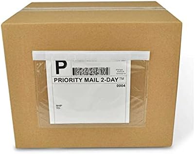 7.5" x 5.5" Packing List Pouches, 100 Pack Shipping Label Envelopes Clear Adhesive Top Loading Packing List - Image 4