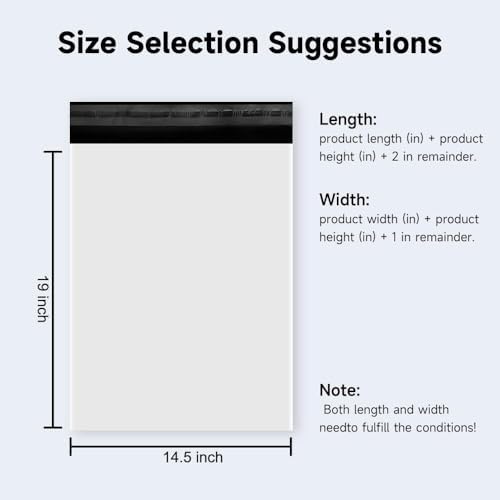 Poly Mailers Shipping Bags with Strong Adhesive, Waterproof Mailing Bags for Clothing, T-Shirts, and Small Business Shipping - Image 2