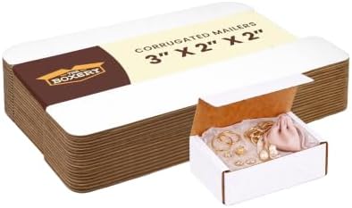 The Boxery Corrugated Mailers White Tuck Shipping Boxes (3x2x2) - Image 4