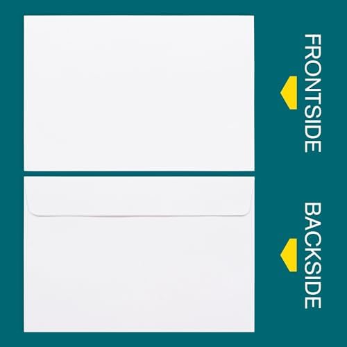 6x9 Booklet Envelopes - 500 pack - Self Seal Mailing Letter Envelopes with Peel & Seal Closure - Open-Side 6x9 Envelopes - 28 lb Paper - Plain Bright White for Business and Personal Use - Image 3