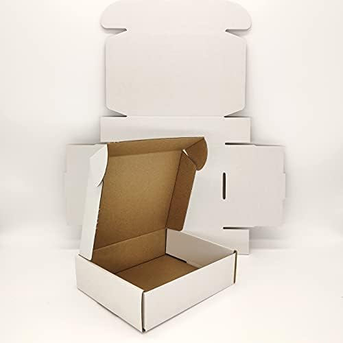50 pack Small Shipping Box,6x4x2'',Corrugated Mailer,Cardboard Box, White - Image 7