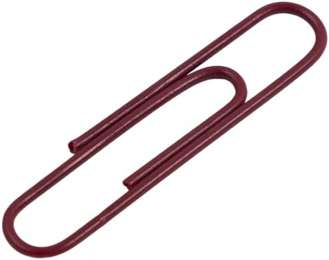 JAM PAPER Colorful Jumbo Paper Clips - Large 2 Inch - Burgundy Maroon Paperclips - 75/Pack - Image 2